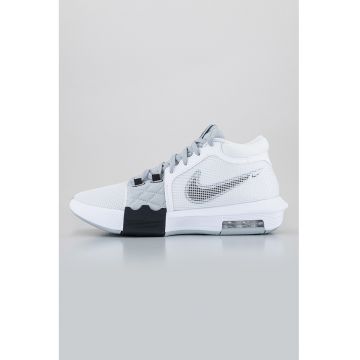 Pantofi cu brant moale - pentru baschet LeBron Witness VIII - Alb/Gri