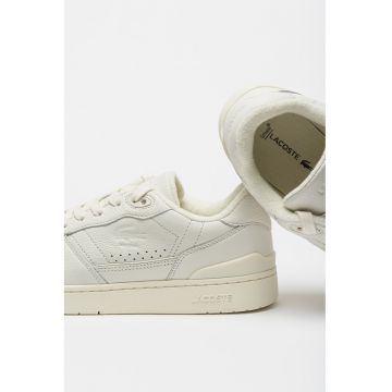 Pantofi sport de piele cu sireturi - Alb