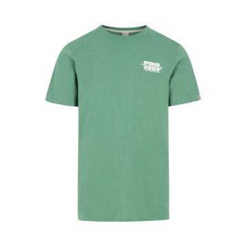 Tricou  Baio - croiala regulata - decolteu rotund - verde - bumbac