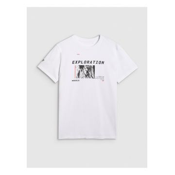 Tricou barbati  bumbac confortabil - albdwqf - Alb