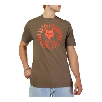 Tricou barbati  bumbac - verde - Maro