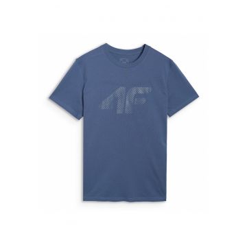Tricou Barbati  Imprimeu - Bumbac Sportstyle - Denim - Albastru inchis