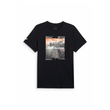 Tricou barbati -  regular fit - bumbac - negru