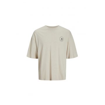 Tricou JACK &JONES Dragon Back Print 40880 - Bej