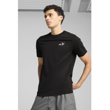 Tricou regular fit de bumbac cu model grafic - Negru/Gri deschis