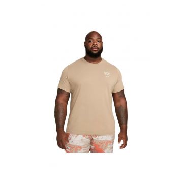 Tricou sport barbatesc  Dri-FIT - confortabil - bej - bumbac/poliester -