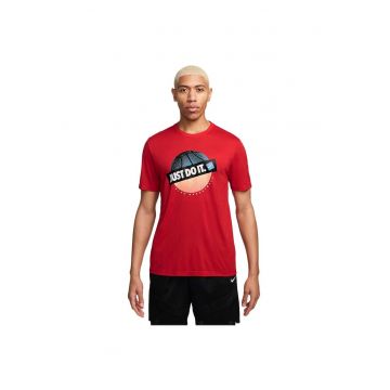 Tricou sport  Dri-FIT - rosu - poliester