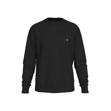 Bluza de trening cu decolteu la baza gatului - Negru