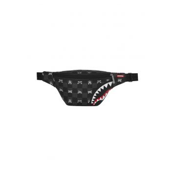 Borseta de piele ecologica cu model - Negru