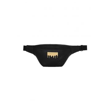Borseta de piele ecologica - Negru/Bej