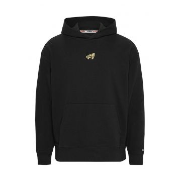 Hanorac relaxed fit Signature - Negru