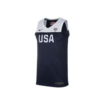 Maiou sportiv  USA - albastru inchis - poliester - design clasic - tehnologie Dri-FIT -