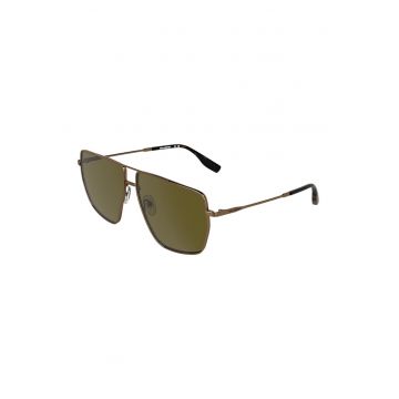 Ochelari de soare aviator cu logo discret - Auriu