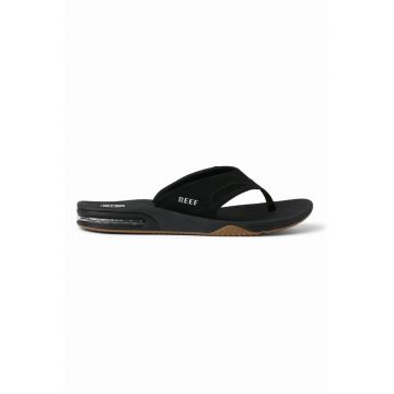 Papuci flip-flop din material textil Fanning - Negru