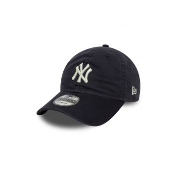 Sapca din bumbac cu broderie logo 9Twenty - Alb/Bleumarin