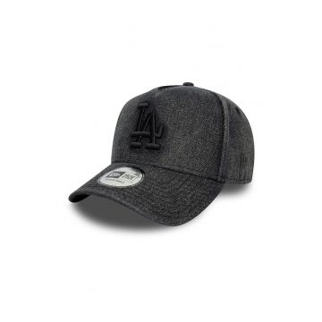 Sapca din denim cu capsa pe partea din spate 9Forty LA Dodgers - Negru stins