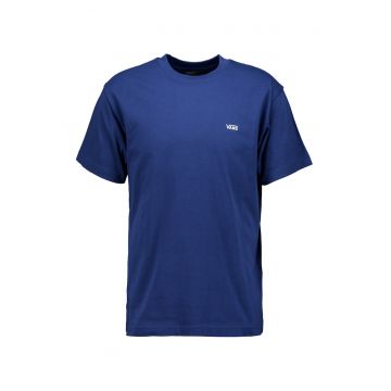Tricou cu decolteu la baza gatului - Albastru indigo