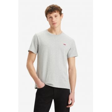 Tricou cu decolteu la baza gatului - Gri deschis