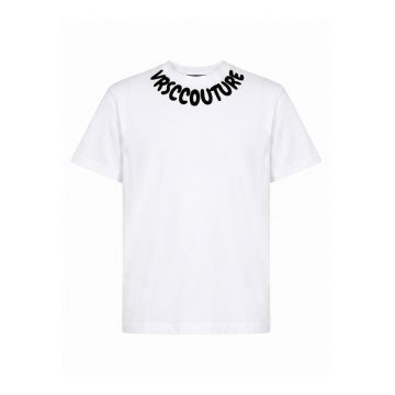Tricou cu decolteu la baza gatului Solarian Nova - Alb