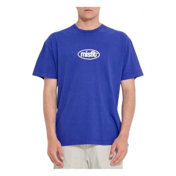Tricou cu logo cu decolteu la baza gatului