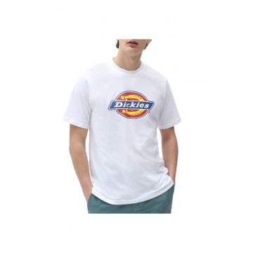 Tricou cu logo - din bumbac - Alb
