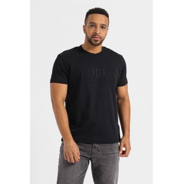 Tricou de bumbac Archive Shield - Negru