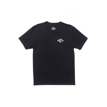 Tricou din bumbac cu imprimeu grafic si manecis curte