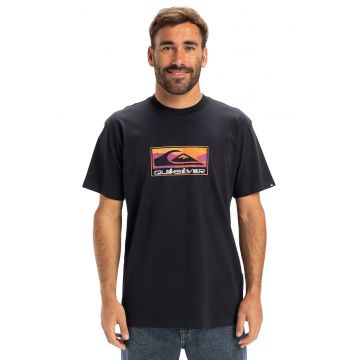 Tricou regular fit cu imprimeu grafic - Portocaliu/Violet/Albastru ultramarin