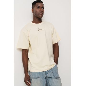 Tricou regular fit cu imprimeu pe spate - Grej/Bej deschis