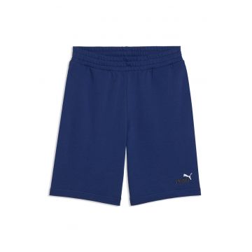 Bermude sport cu talie elastica Essentials 2 - Alb/Albastru inchis
