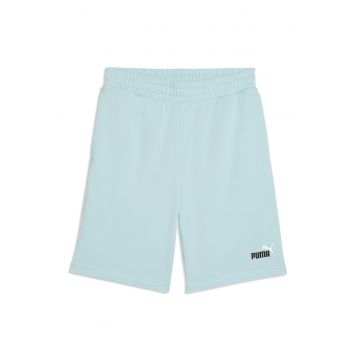 Bermude sport cu talie elastica Essentials 2 - Negru/Albastru glaciar