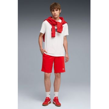Bermude sport cu talie elastica Essentials 2 - Rosu/Coral