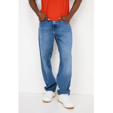 Blugi relaxed fit cu croiala dreapta Jeff - Albastru
