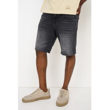 Blugi scurti cu croiala conica Springfield - Negru stins