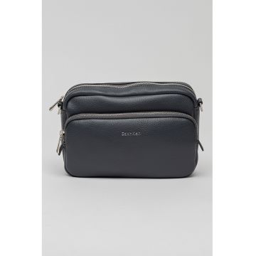 Geanta de piele ecologica Raised Camera - Bleumarin