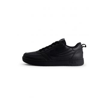 Pantofi sport de piele ecologica cu detalii perforate Rega - Negru