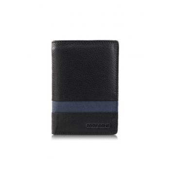 Portofel barbati piele - Brodrene - G-117 MN - rfid - pentru carduri - negru