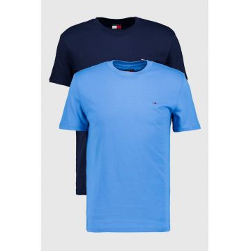 Set de tricouri slim fit din bumbac - 2 piese - Albastru