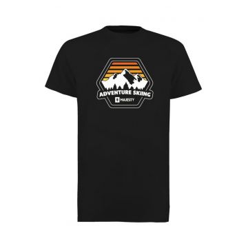 Tricou barbati -  Adventure - negru - bumbac