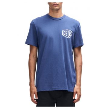 Tricou barbati -  Harajuku Address - albastru mecanic - bumbac
