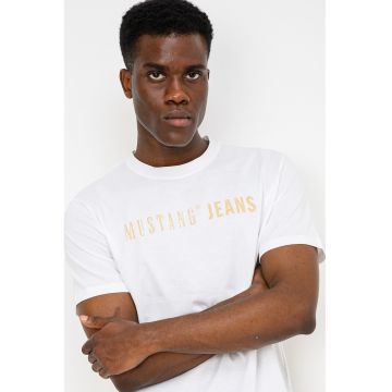 Tricou cu decolteu la baza gatului Austin - Alb