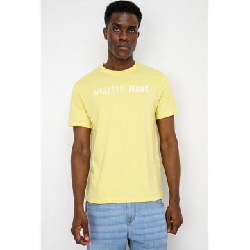 Tricou cu decolteu la baza gatului Austin - Galben deschis