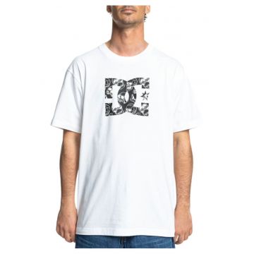 Tricou cu decolteu la baza gatului cu imprimeu logo