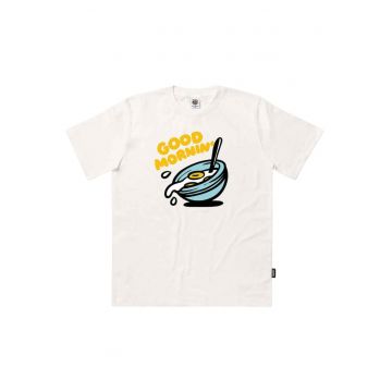 Tricou cu decolteu la baza gatului si imprimeu
