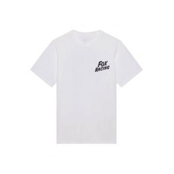 Tricou cu decolteu la baza gatului si imprimeu logo