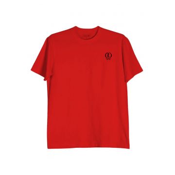 Tricou cu decolteu la baza gatului si imprimeu pe partea din spate Lopez Originals