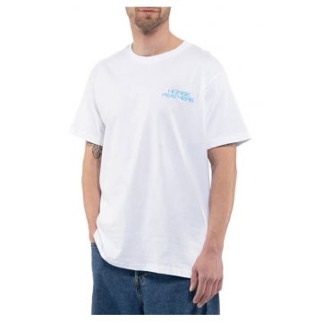 Tricou cu decolteu la baza gatului si imprimeu