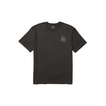 Tricou cu decolteu rotund - imprimeu si maneci scurte