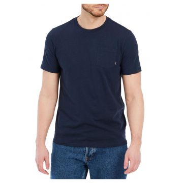 Tricou cu decolteu rotund si buzunar