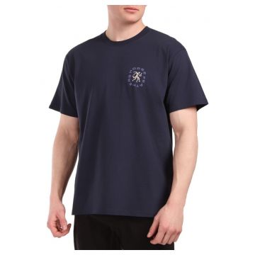 Tricou cu design spate - Bleumarin